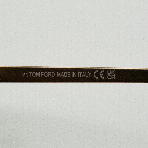 NIB Tom Ford Eyeglass Frames FT5353 045 Light Brown & Gold - Picture 8 of 10